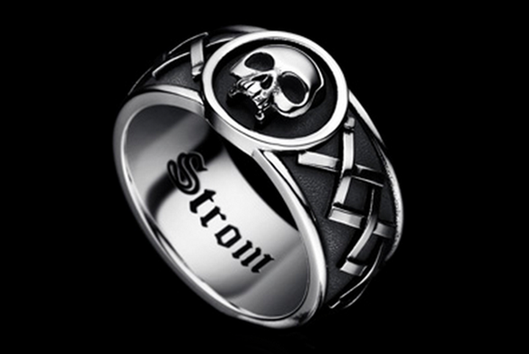 Alliance Ring MEMENTO MORI, CARPE DIEM