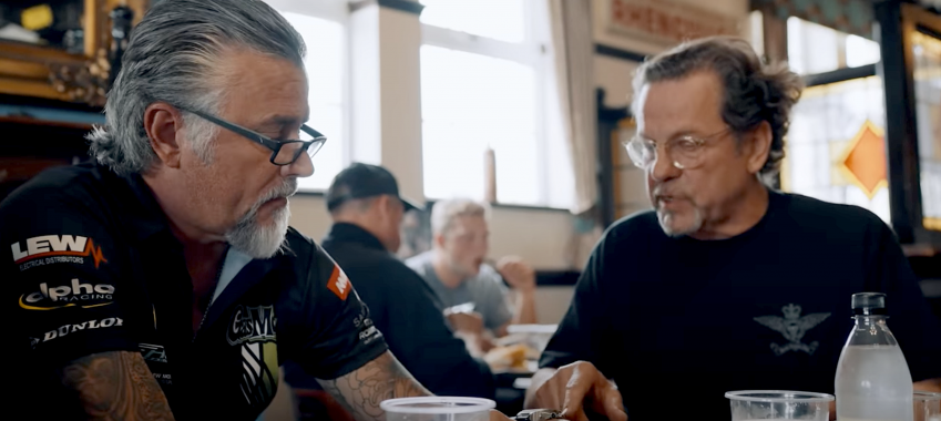 Slider Daniel Strom brainstorming with Richard Rawlings GMG watch. 4